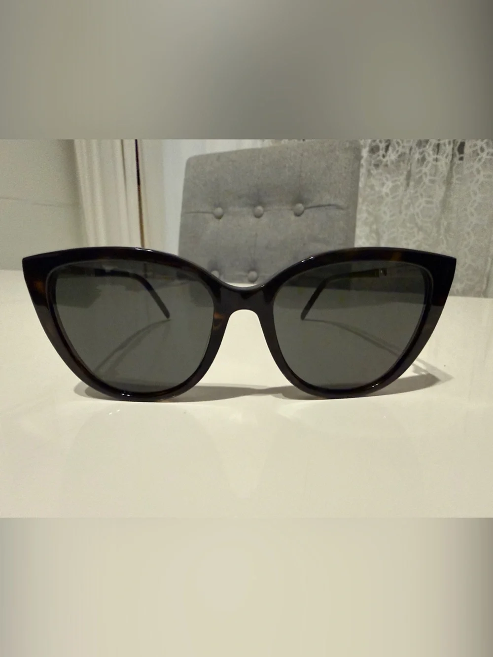 Saint Laurent Women SL-M70 003 Havana Silver Grey